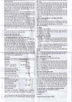 Thuốc Berlthyrox 100 Menarini điều trị thiểu năng tuyến giáp (4 vỉ x 25 viên)
