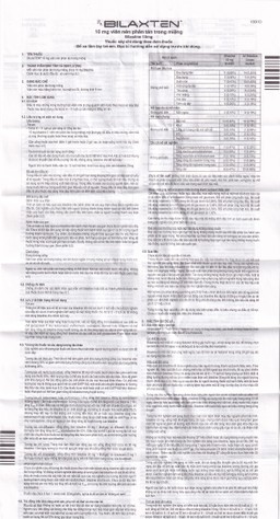 Thuốc Bilaxten 10mg Menarini điều trị viêm mũi dị ứng, mày đay (1 vỉ x 10 viên)