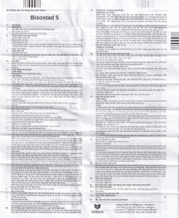 Thuốc Bisostad 5 Stella điều trị tăng huyết áp và đau thắt ngực (3 vỉ x 10 viên)