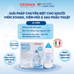 Bộ rửa mũi Otosan Nasal Wash Kit (30 gói) làm sạch sâu, ngừa viêm xoang, viêm mũi dành cho trẻ trên 6 tuổi