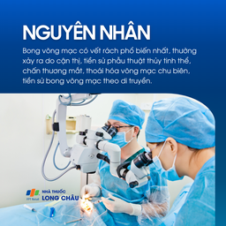 Do cận thị, chấn thương, phẫu thuật thủy tinh thể, thoái hóa võng mạc