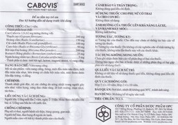 Viên Cabovis OPC thanh nhiệt giải độc, điều trị các chứng do nóng nhiệt (5 vỉ x 10 viên)