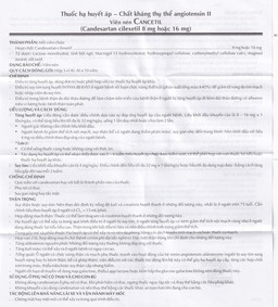 Thuốc Cancetil 8mg Shinpoong Daewoo điều trị tăng huyết áp (30 viên)