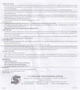 Thuốc Cancetil 8mg Shinpoong Daewoo điều trị tăng huyết áp (30 viên)