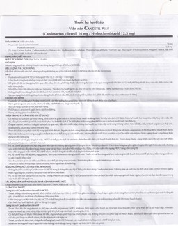 Thuốc hạ huyết áp Cancetil Plus Shinpoong Deawoo điều trị tăng huyết áp (3 vỉ x 10 viên)