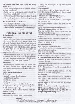 Cao dán Yaguchi Tatra giảm đau, kháng viêm trong các cơn đau vai, đau lưng (5 miếng)