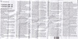 Thuốc Cataflam 50 Novartis điều trị đau sau chấn thương, viêm và sưng do bong gân (1 vỉ x 10 viên)