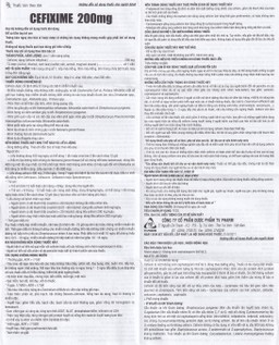 Thuốc Cefixime 200mg Tv.Pharma điều trị các bệnh nhiễm khuẩn đường niệu, viêm thận (2 vỉ x 10 viên)