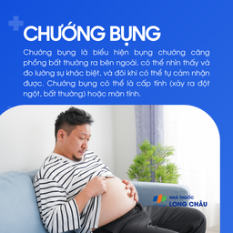 Bụng căng phồng bất thường, có thể cấp tính hoặc mạn tính