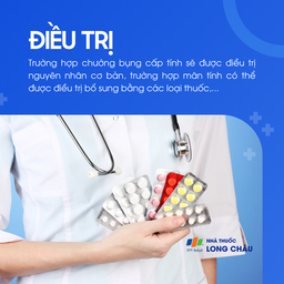 Cấp tính: xử lý nguyên nhân. Mạn tính: kết hợp thuốc hỗ trợ