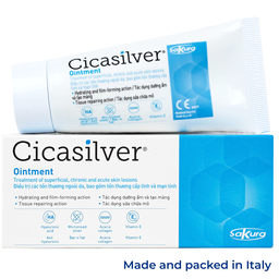 Kem bôi vết thương Cicasilver Ointment 50ml hỗ trợ điều trị các vết thương hở cấp và mãn tính