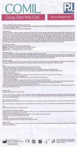 Men tiêu hóa Comil hương dâu 20ml giúp giảm rối loạn tiêu hóa, nôn trớ ở trẻ, dùng được cho trẻ sơ sinh