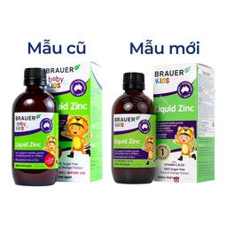 Siro bổ sung kẽm tăng sức đề kháng cho trẻBrauer Baby & Kids Liquid Zinc (200ml)