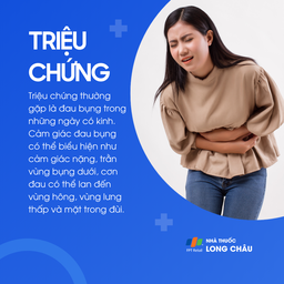 Các triệu chứng đau bụng kinh điển hình gồm đau âm ỉ hoặc dữ dội vùng bụng dưới, kèm mệt mỏi, buồn nôn hoặc tiêu chảy