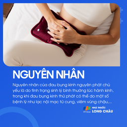 Đau bụng kinh có thể do co thắt tử cung quá mức hoặc do bệnh lý như u xơ tử cung, lạc nội mạc tử cung