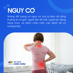 Nữ giới, người trên 50 tuổi, người lao động nặng và người có bệnh xương khớp là nhóm có nguy cơ cao mắc đau cột sống