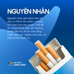 Nguyên nhân đau dạ dày thường do vi khuẩn HP, ăn uống thất thường, đồ cay nóng, rượu bia, thuốc lá, cà phê…