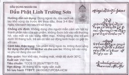 Dầu gió Phật Linh Trường Sơn 1.5ml hỗ trợ giảm cảm cúm, nghẹt mũi, chóng mặt, nhức đầu