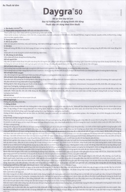 Thuốc Daygra 50 Abbott điều trị rối loạn cương dương (4 viên)