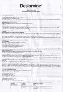 Thuốc Deslornine Abbott 5mg Làm giảm các triệu chứng của viêm mũi dị ứng (3 vỉ x 10 viên)