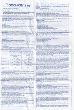 Thuốc Dochicin 1mg Domesco điều trị bệnh gút cấp tính (20 viên)