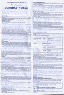 Thuốc Dorobay 100mg Domesco điều trị đái tháo đường típ 2 (3 vỉ x 10 viên)