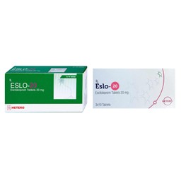 Thuốc Eslo-20 Hetero điều trị trầm cảm, rối loạn lo âu (3 vỉ x 10 viên)