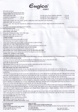 Thuốc Eugica Fort DHG điều trị các chứng ho, đau họng, sổ mũi, cảm cúm (10 vỉ x 10 viên)