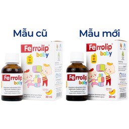 Dung dịch Ferrolip Baby InPharma SpA bổ sung sắt, giảm nguy cơ thiếu máu (30ml)