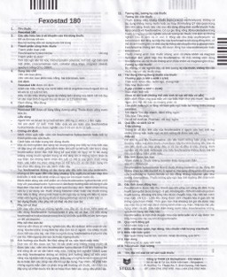 Thuốc Fexostad 180 Stella điều trị viêm mũi dị ứng theo mùa, mày đay vô căn mạn tính (10 viên)