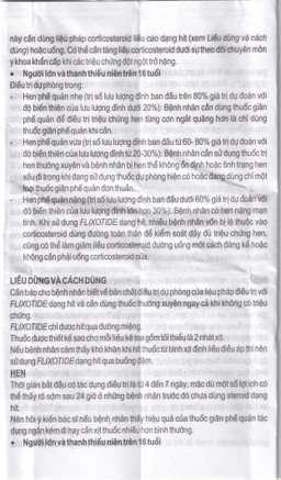 Khí dung Flixotide 125mcg GSK điều trị hen phế quản (120 liều)