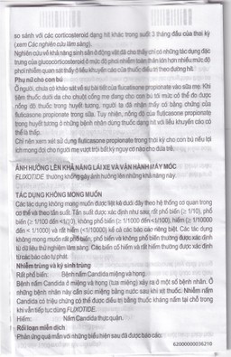 Khí dung Flixotide 125mcg GSK điều trị hen phế quản (120 liều)