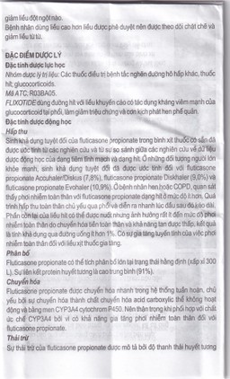 Khí dung Flixotide 125mcg GSK điều trị hen phế quản (120 liều)