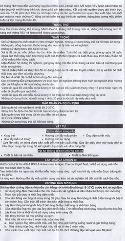 Kit test cúm A/B, Covid, RSV, ADV Flowflex (20 kít)