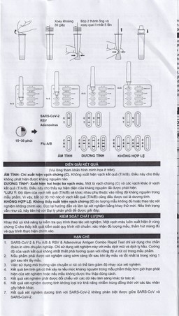 Kit test cúm A/B, Covid, RSV, ADV Flowflex (20 kít)