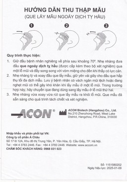 Kit test cúm A/B, Covid, RSV, ADV Flowflex (20 kít)