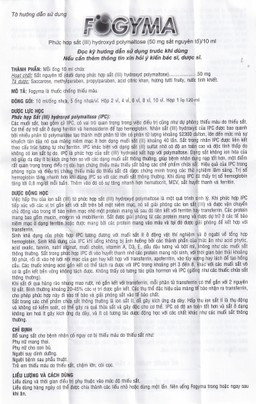 Dung dịch uống Fogyma điều trị thiếu máu do thiếu sắt (4 vỉ x 5 ống)