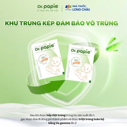 Gạc răng miệng Dr.Papie Starmed (30 gói) làm sạch và bảo vệ răng miệng cho bé