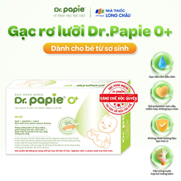 Gạc răng miệng Dr.Papie Starmed (30 gói) làm sạch và bảo vệ răng miệng cho bé