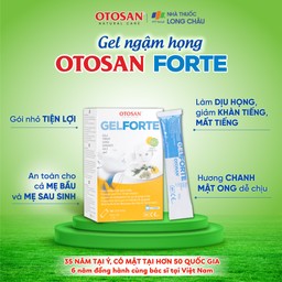 Gel ngậm họng Otosan Throat Gel Forte 14 gói x 10ml hỗ trợ điều trị viêm họng cấp tính