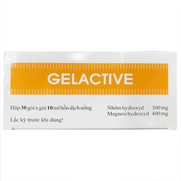 Hỗn dịch uống Gelactive Fort Hasan điều trị viêm loét dạ dày, làm dịu rối loạn tiêu hóa (30 gói x 10ml)