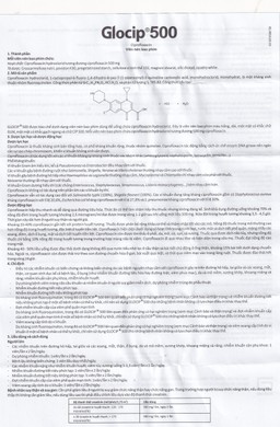 Thuốc Glocip 500 Glomed điều trị nhiễm khuẩn (3 vỉ x 10 viên)