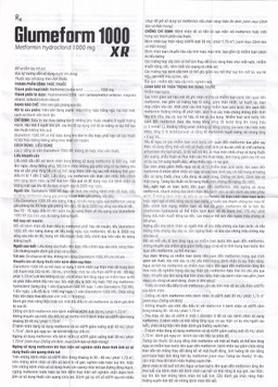 Thuốc Glumeform 1000 XR DHG điều trị đái tháo đường típ 2 (3 vỉ x 10 viên)