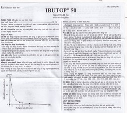 Thuốc Ibutop 50 OPV điều trị viêm dạ dày, chướng bụng, đau bụng, chán ăn, ợ nóng (2 vỉ x 10 viên)