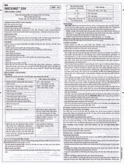 Thuốc Imexime 200 Imexpharm điều trị nhiễm khuẩn đường tiết niệu, viêm thận - bể thận (2 vỉ x 10 viên)