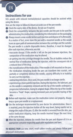 Đầu kim tiểu đường 33G x 4mm Pic insupen original (100 cái)