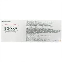 Thuốc Iressa 250mg AstraZeneca hỗ trợ điều trị ung thư phổi (3 vỉ x 10 viên)