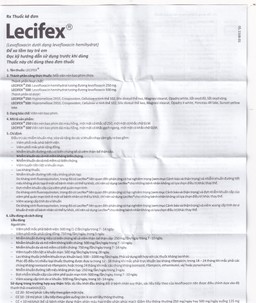 Thuốc Lecifex 500mg Abbott điều trị nhiễm khuẩn nhẹ, vừa và nặng (2 vỉ x 10 viên)