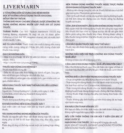 Thuốc Livermarin 70mg Brv điều trị rối loạn tiêu hoá, viêm gan cấp và mãn tính (3 vỉ x 10 viên)