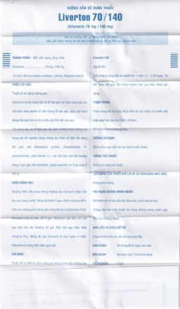 Viên nang cứng Liverton 70 Pymepharco điều trị bệnh gan, giải độc gan, rối loạn về gan (10 vỉ x 10 viên) 